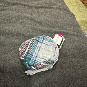 Vera Bradley Outlet Bag Charm for AirPods in Snowy Plaid Pattern